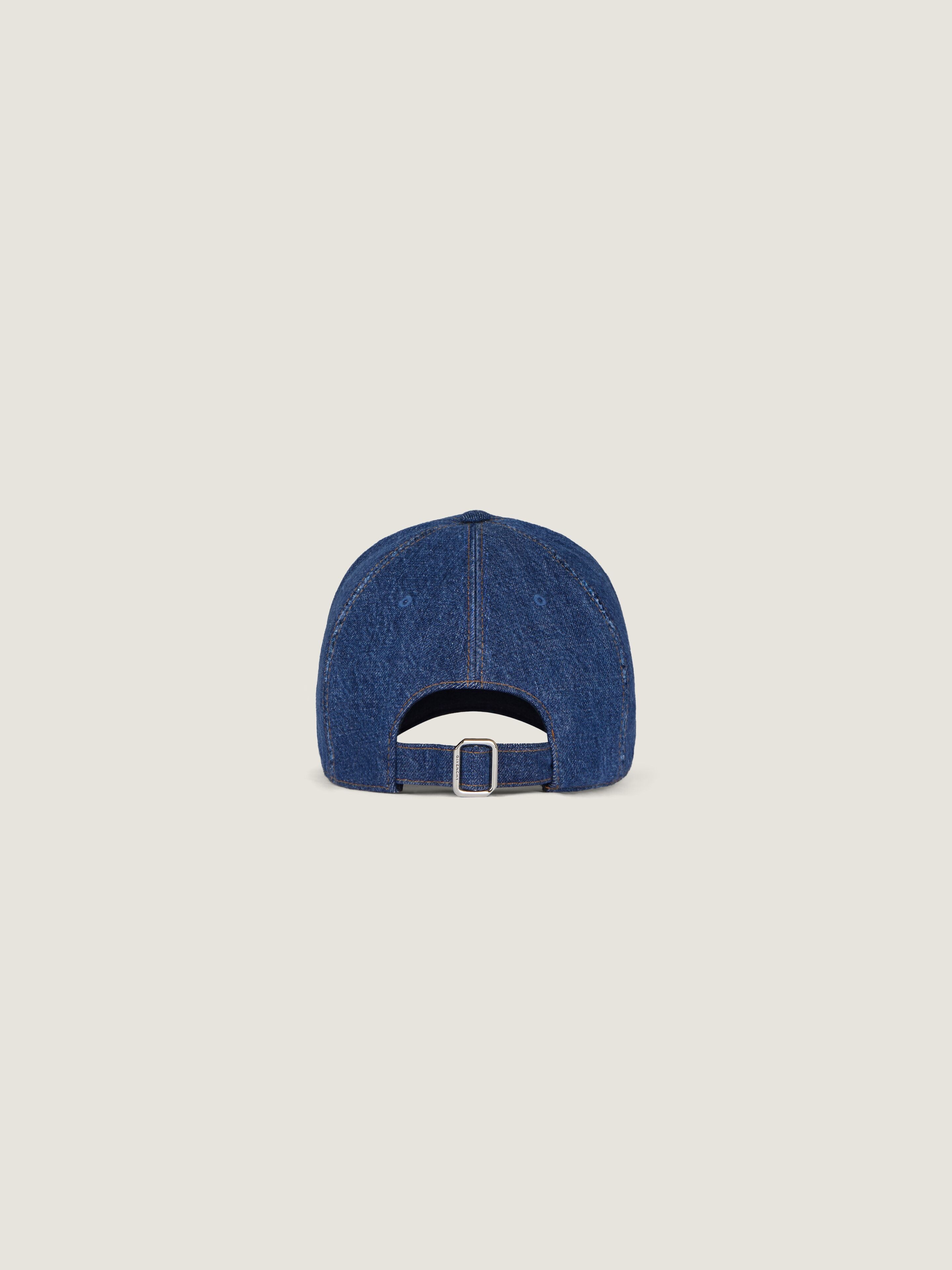 GIVENCHY embroidered cap in denim